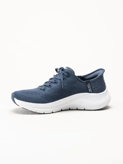 Skechers - Arch Fit 2.0 - Marinblå slip-ins sneakers i mesh