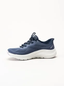 Skechers - Arch Fit 2.0 - Marinblå slip-ins sneakers i mesh