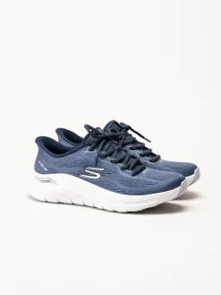 Skechers - Arch Fit 2.0 - Marinblå slip-ins sneakers i mesh