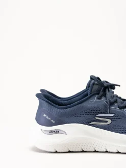 Skechers - Arch Fit 2.0 - Marinblå slip-ins sneakers i mesh