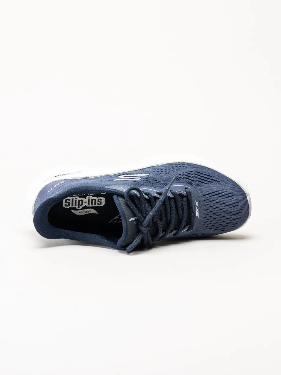 Skechers - Arch Fit 2.0 - Marinblå slip-ins sneakers i mesh