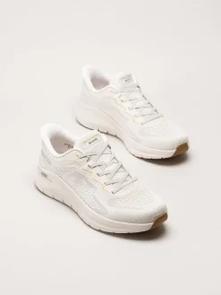 Skechers - Arch Fit 2.0 - Offwhite slip-ins sneakers i mesh