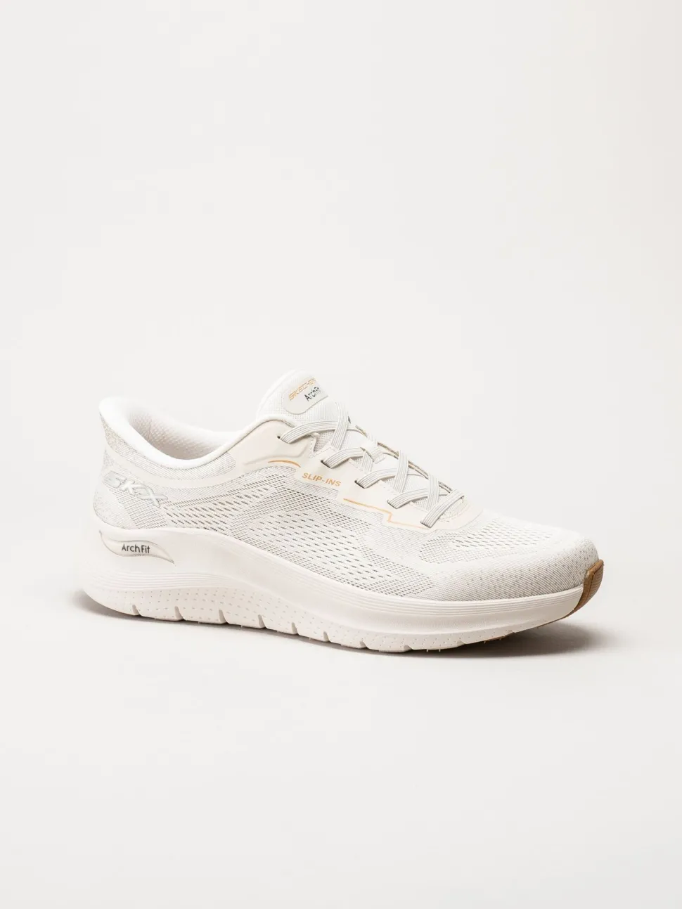 Skechers - Arch Fit 2.0 - Offwhite slip-ins sneakers i mesh
