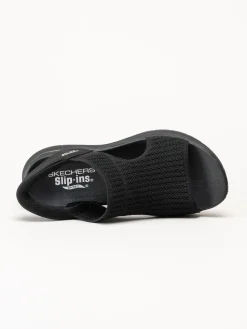 Skechers - Arch Fit - Svarta slip-in sandaler