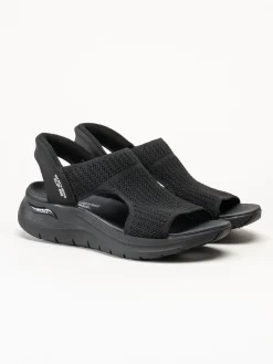 Skechers - Arch Fit - Svarta slip-in sandaler