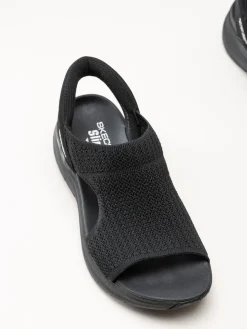 Skechers - Arch Fit - Svarta slip-in sandaler