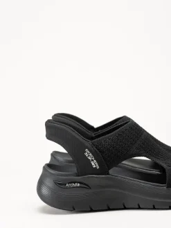 Skechers - Arch Fit - Svarta slip-in sandaler