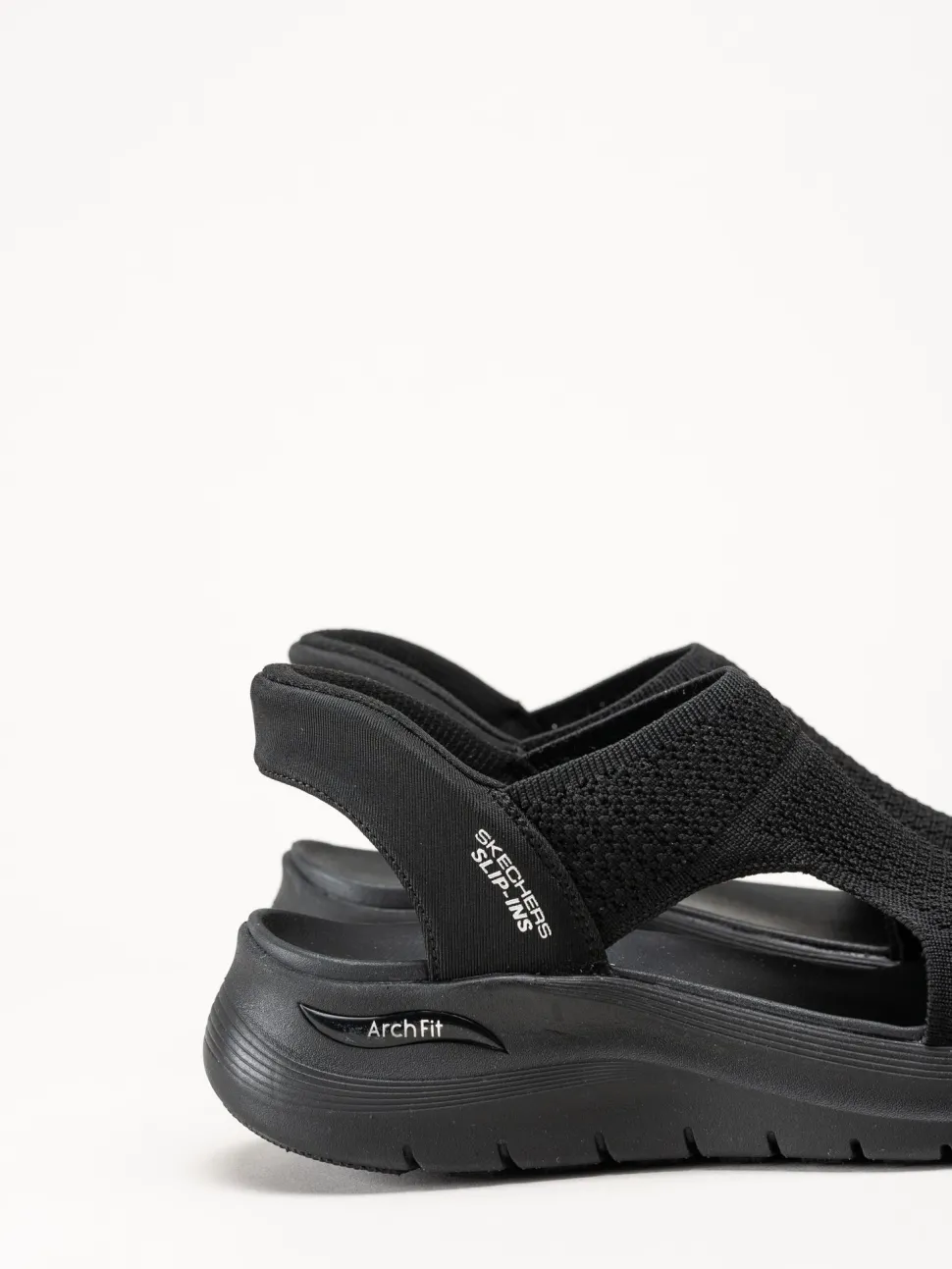 Skechers - Arch Fit - Svarta slip-in sandaler
