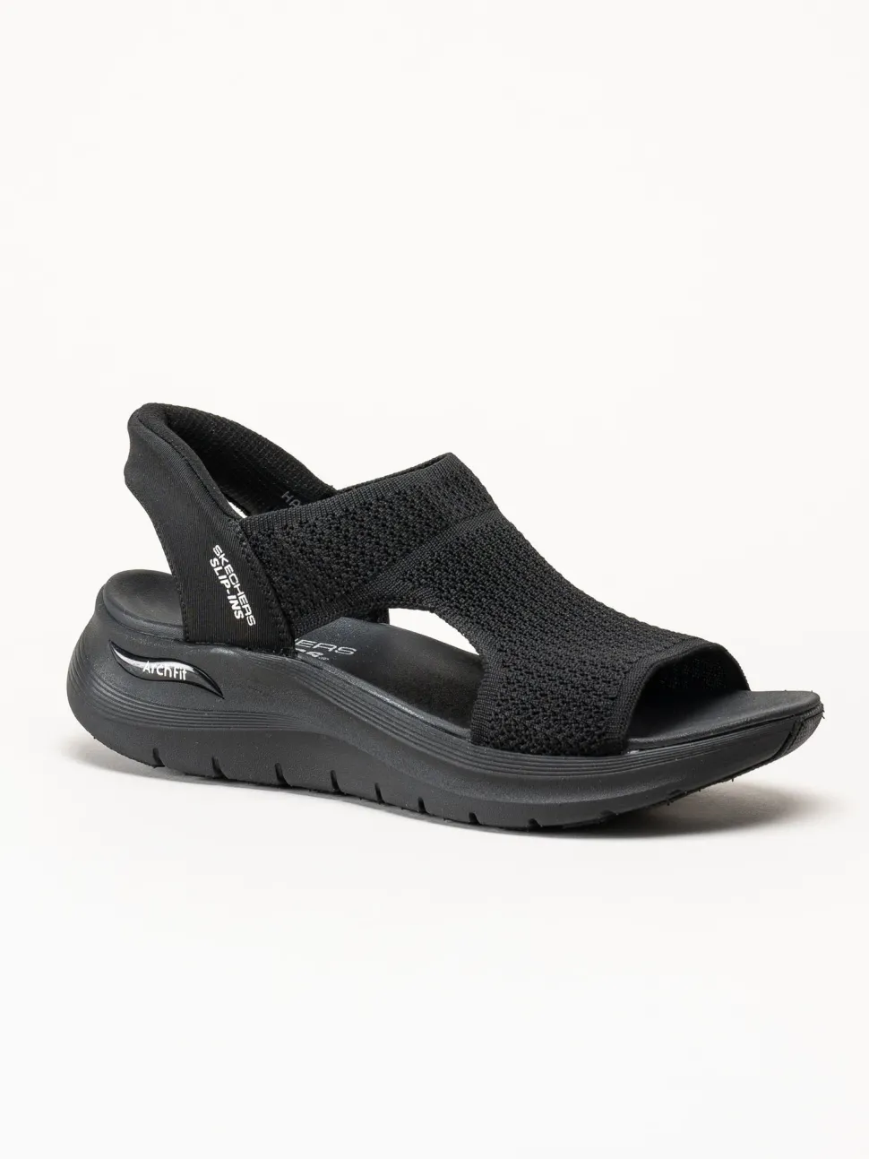 Skechers - Arch Fit - Svarta slip-in sandaler