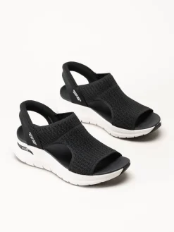 Skechers - Arch Fit - Svarta slip-in sandaler