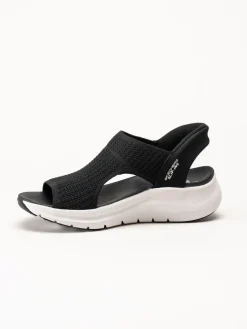 Skechers - Arch Fit - Svarta slip-in sandaler