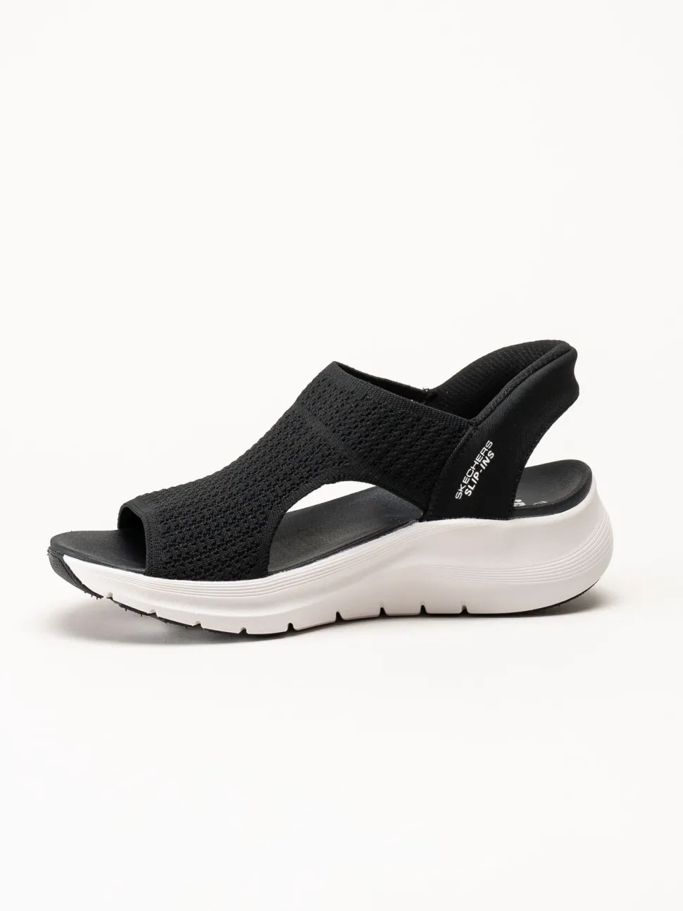 Skechers - Arch Fit - Svarta slip-in sandaler