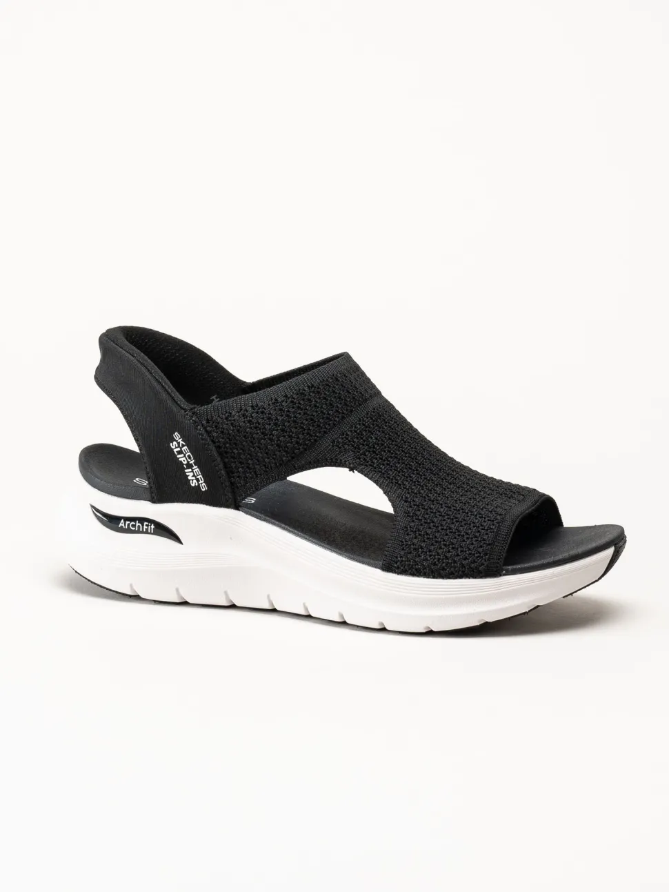 Skechers - Arch Fit - Svarta slip-in sandaler