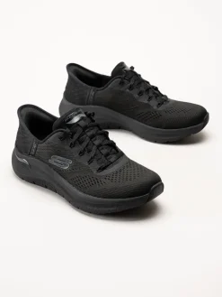 Skechers - Arch Fit 2.0 - Svarta slip-ins sneakers i mesh