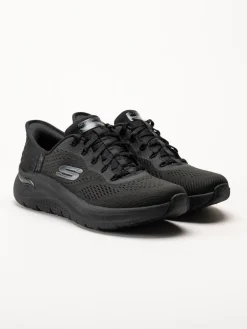 Skechers - Arch Fit 2.0 - Svarta slip-ins sneakers i mesh