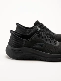 Skechers - Arch Fit 2.0 - Svarta slip-ins sneakers i mesh