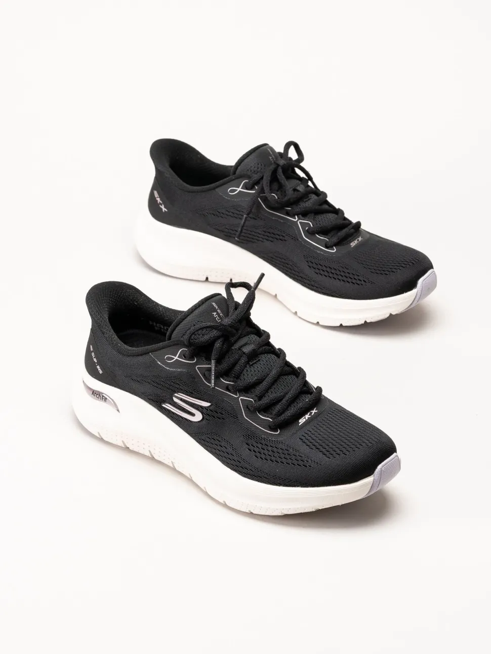 Skechers - Arch Fit 2.0 - Svarta slip-ins sneakers i mesh