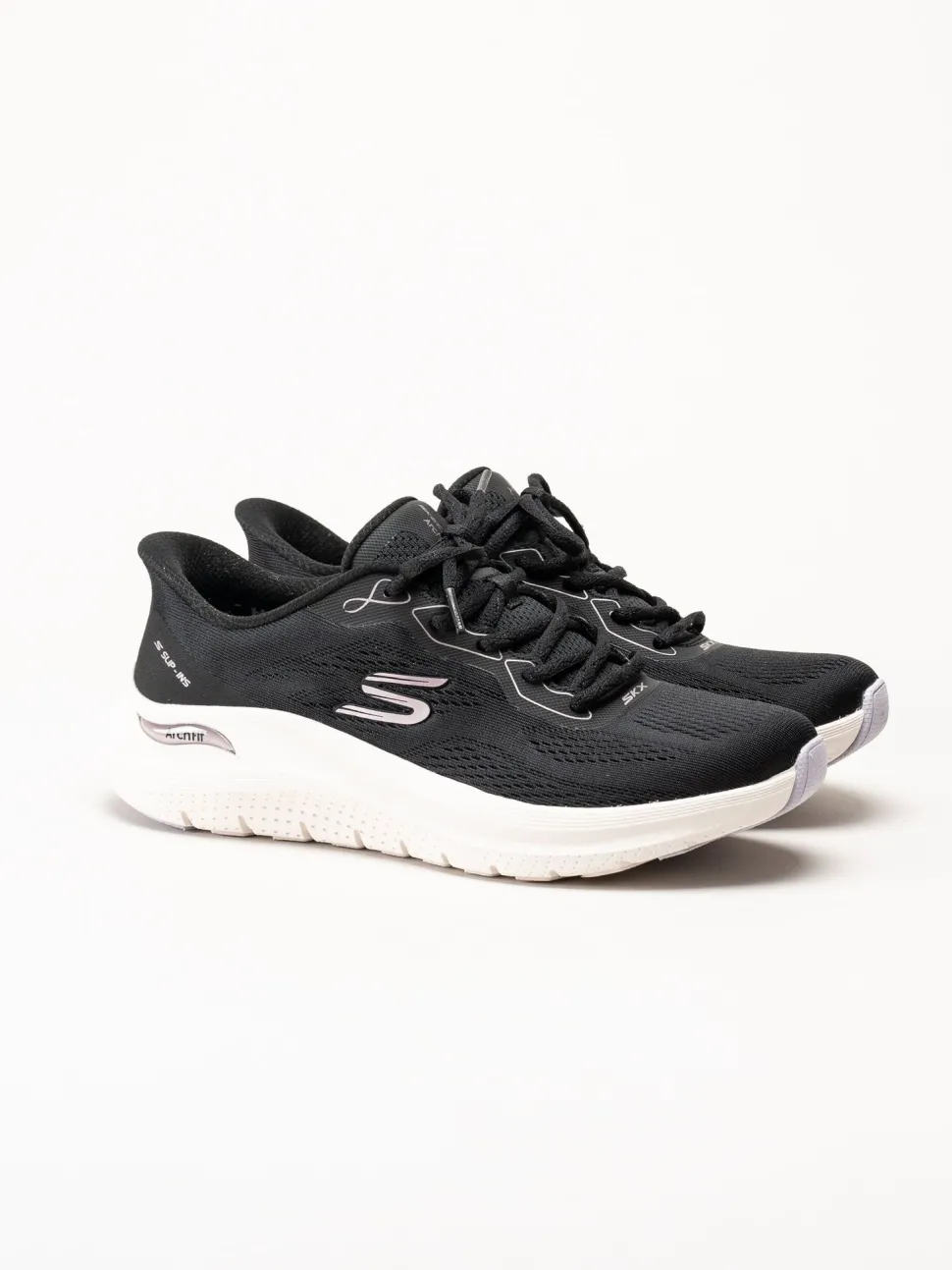 Skechers - Arch Fit 2.0 - Svarta slip-ins sneakers i mesh