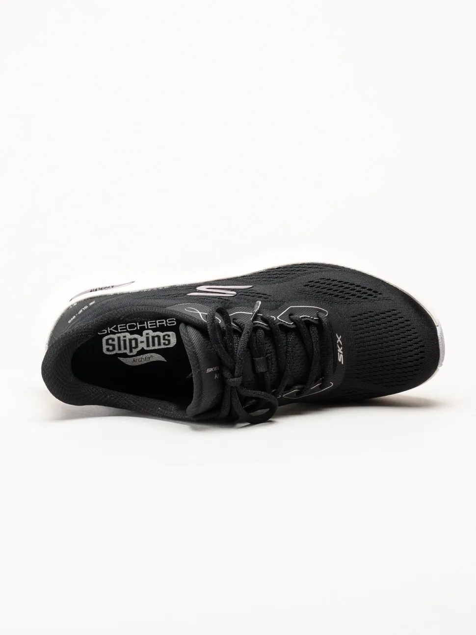 Skechers - Arch Fit 2.0 - Svarta slip-ins sneakers i mesh