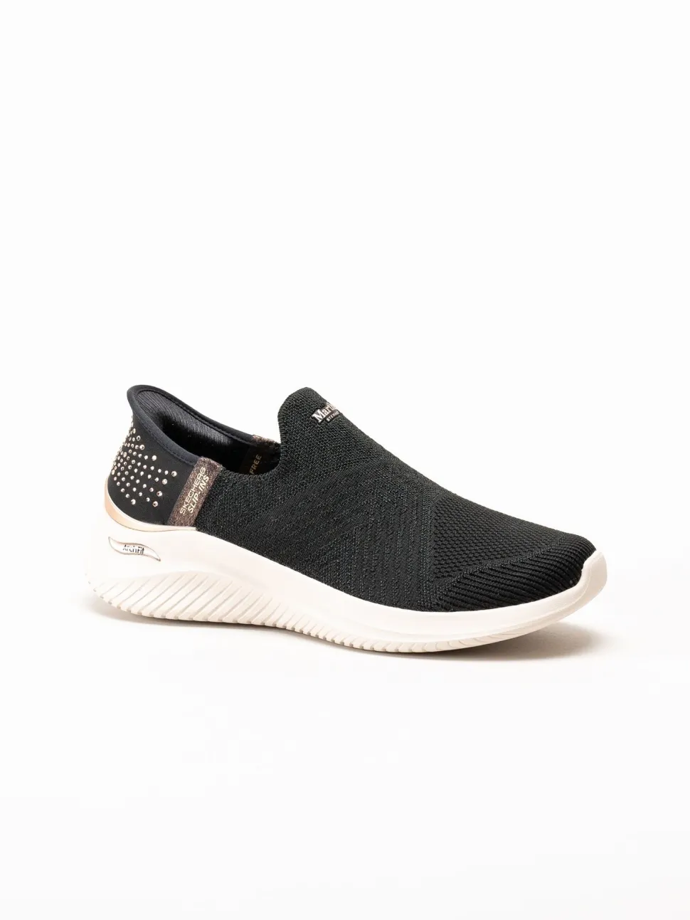 Skechers - Arch Fit Ultra Flex 3.0 Martha - Svarta slip-ins sneakers