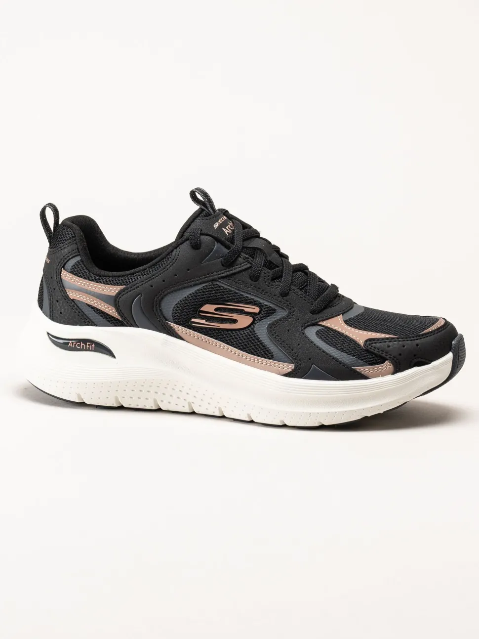 Skechers - Arch Fit 2.0 - Vintage Lux - Svarta sportiga sneakers
