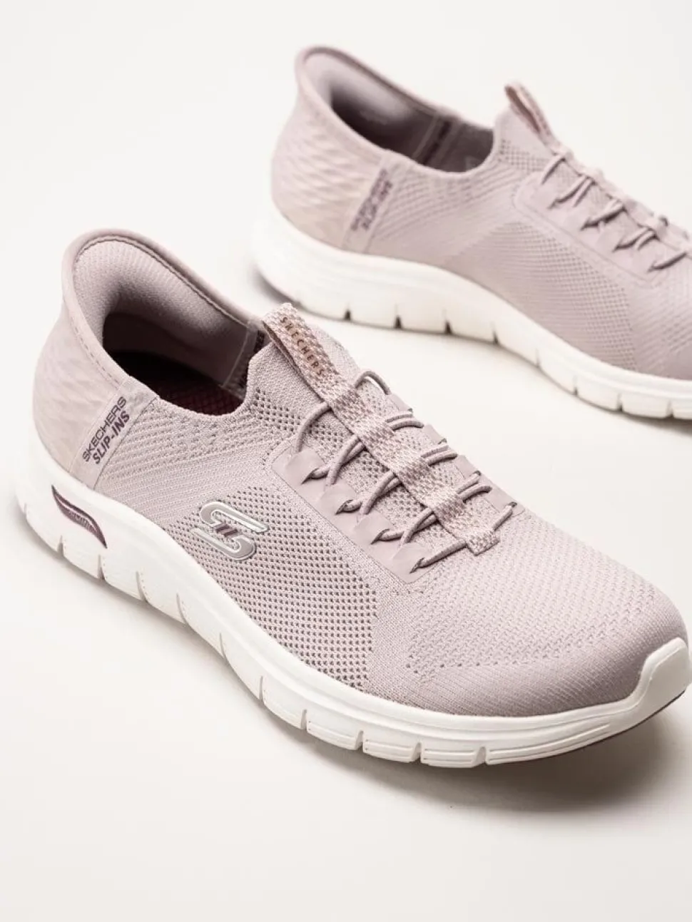 Skechers - Arch Fit Vista - Ljuslila slip-ins sneakers i mesh