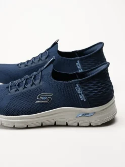 Skechers - Arch Fit Vista - Marinblå slip-ins sneakers
