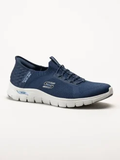 Skechers - Arch Fit Vista - Marinblå slip-ins sneakers