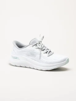 Skechers - Arch Fit 2.0 - Vita slip-ins sneakers i mesh