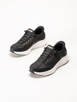 Skechers - Contour Foam Golden Hour - Svarta slip-ins sneakers