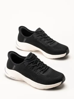 Skechers - DLux Comfort 2.0 - Svarta slip-ins sneakers