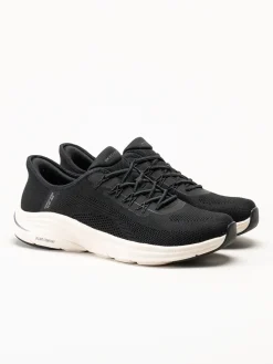 Skechers - DLux Comfort 2.0 - Svarta slip-ins sneakers