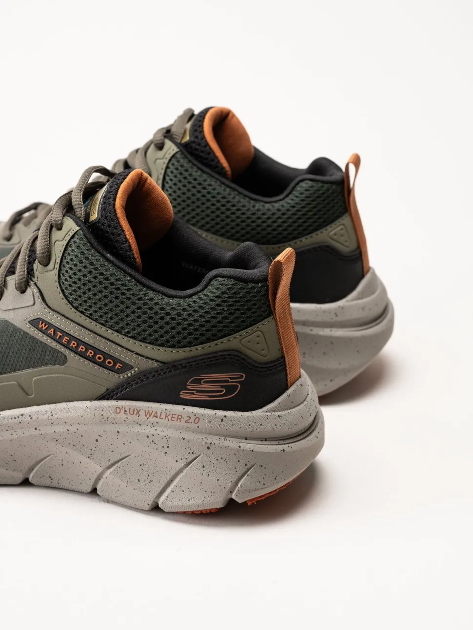 Skechers - DLux Walker 2.0 - Grailo - Gröna vattentäta promenadskor