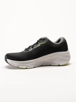 Skechers - DLux Walker 2.0 - Swave - Svarta sneakers i textil