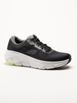 Skechers - DLux Walker 2.0 - Swave - Svarta sneakers i textil