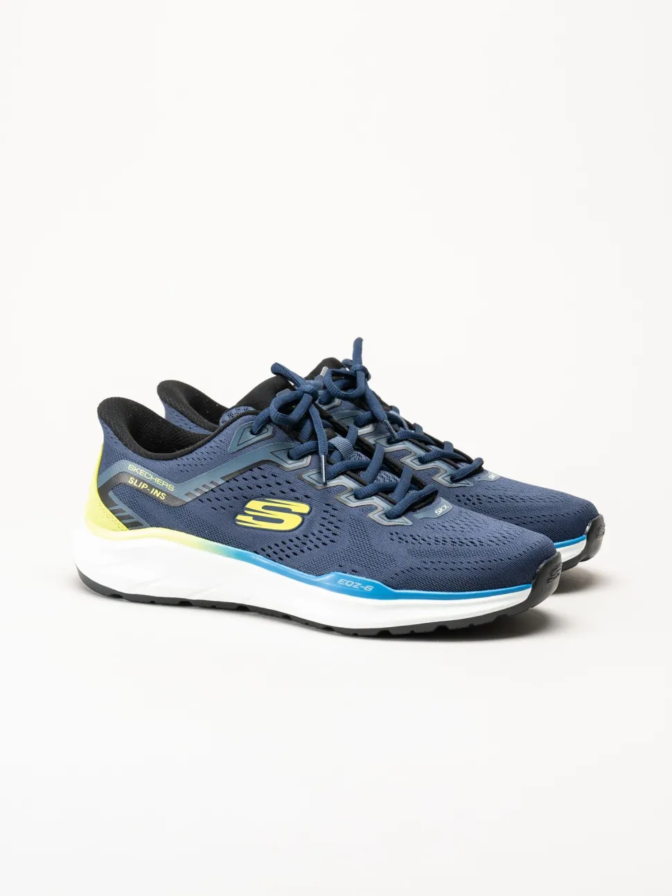 Skechers - Equalizer 6.0 - Marinblå slip ins sneakers i mesh