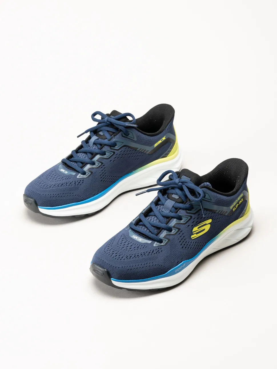 Skechers - Equalizer 6.0 - Marinblå slip ins sneakers i mesh