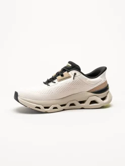 Skechers - Glide Step Altus - Beige slip-ins sneakers i mesh