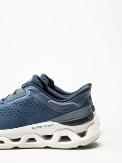 Skechers - Glide Step Altus - Marinblå sneakers i mesh