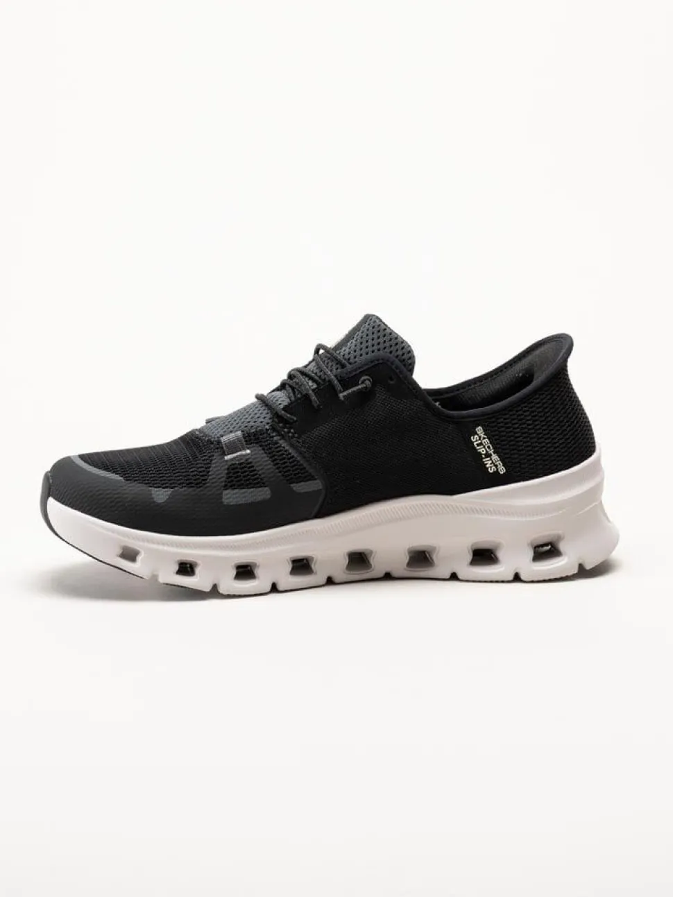 Skechers - Glide Step Pro - Svarta slip-ins sneakers i textil