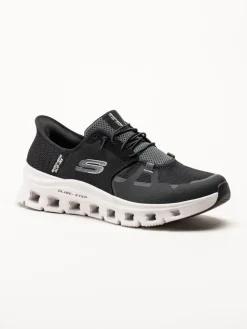 Skechers - Glide Step Pro - Svarta slip-ins sneakers i textil