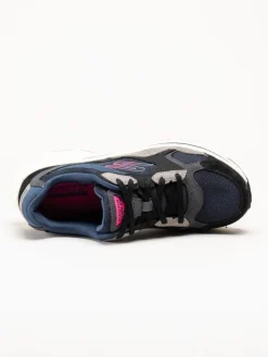 Skechers - Go Run Consistent 2.0 - Blå sneakers i mocka
