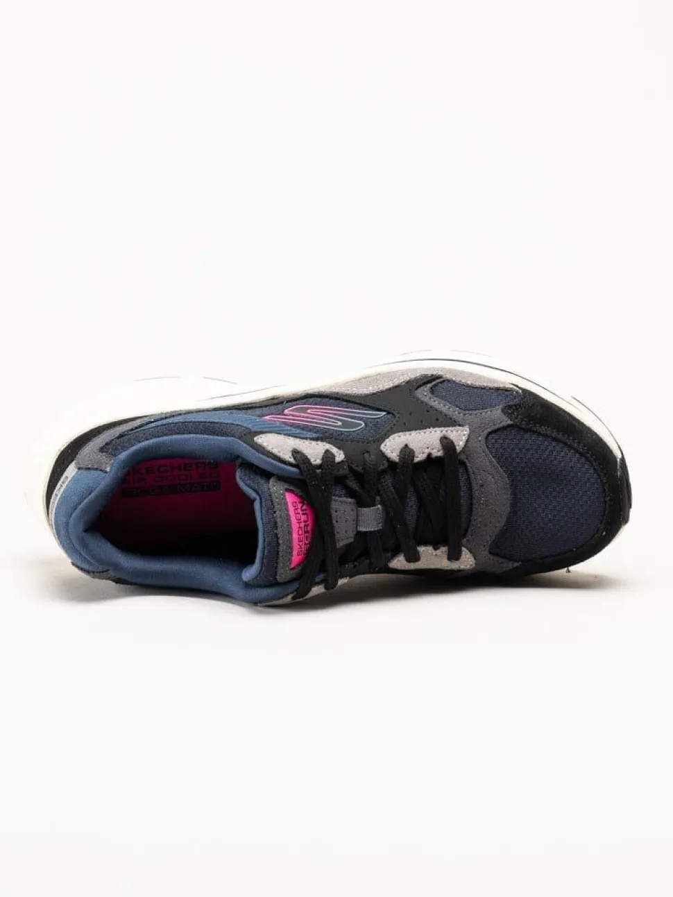 Skechers - Go Run Consistent 2.0 - Blå sneakers i mocka
