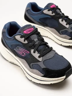 Skechers - Go Run Consistent 2.0 - Blå sneakers i mocka