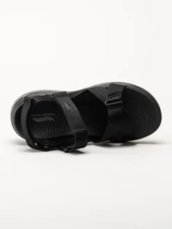 Skechers - Go Walk Arch Fit - Svarta remsandaler i textil