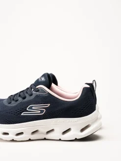 Skechers - Go Walk Glide Step 2.0 - Mörkblå sneakers i mesh