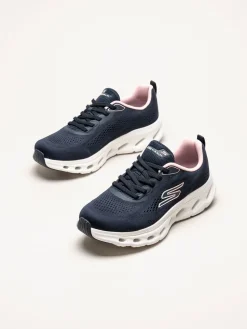 Skechers - Go Walk Glide Step 2.0 - Mörkblå sneakers i mesh