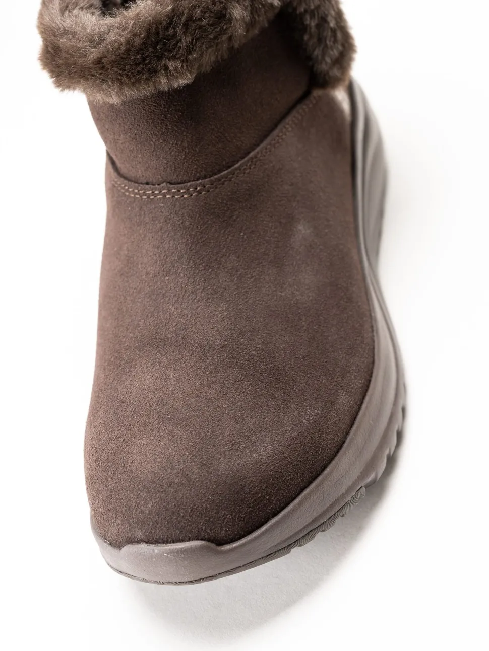 Skechers - On-The-Go Stellar - Mörkbruna boots i mocka