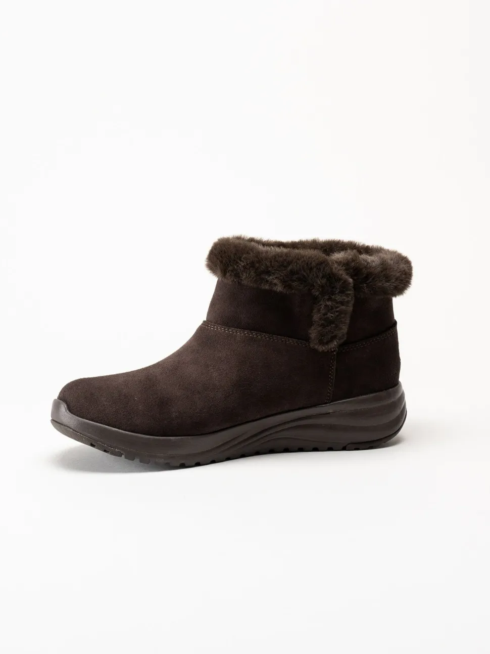 Skechers - On-The-Go Stellar - Mörkbruna boots i mocka