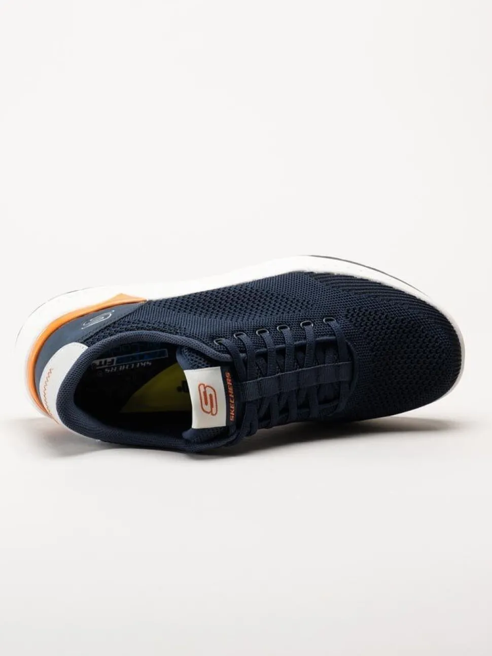 Skechers - Relaxed Fit Corliss Dorset - Mörkblå sneakers i textil